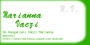 marianna vaczi business card